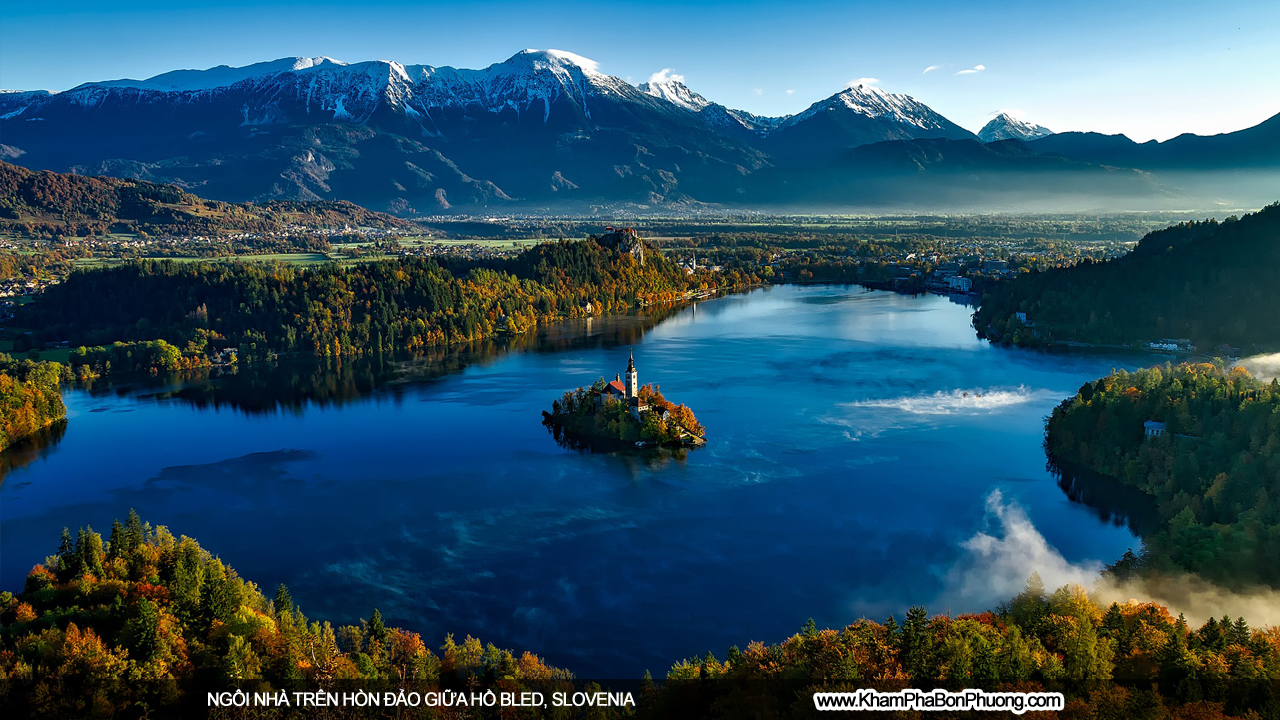 Ngôi nhà trên hòn đảo giữa hồ Bled, Slovenia | Khám Phá Bốn Phương