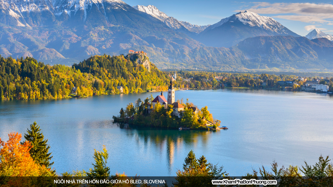 Ngôi nhà trên hòn đảo giữa hồ Bled, Slovenia | Khám Phá Bốn Phương