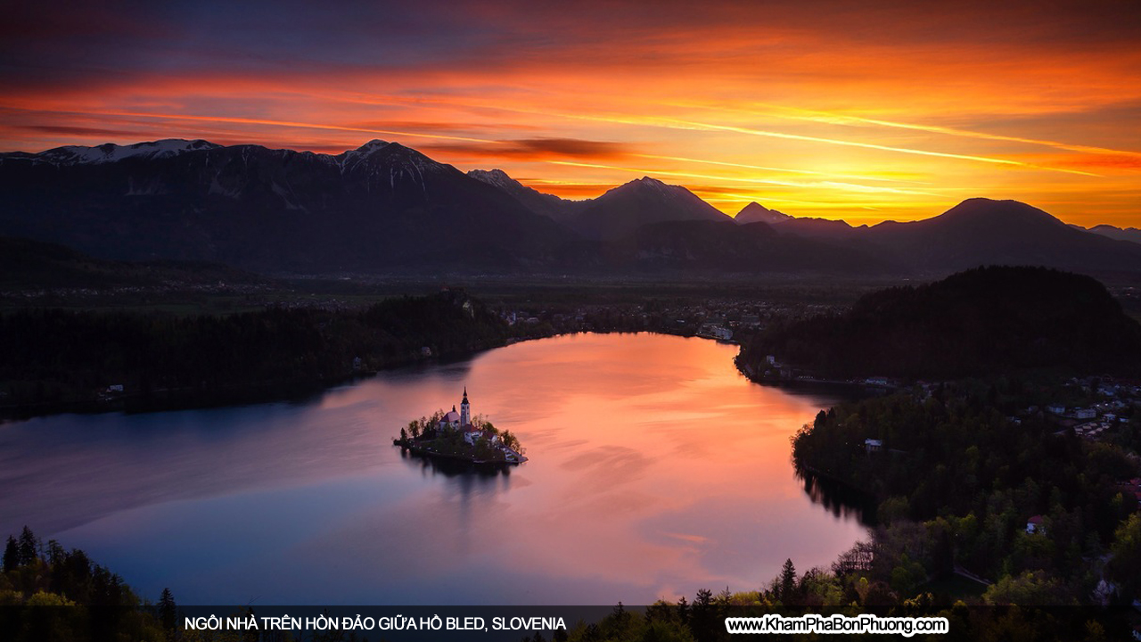 Ngôi nhà trên hòn đảo giữa hồ Bled, Slovenia | Khám Phá Bốn Phương