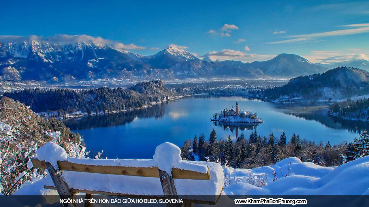 Ngôi nhà trên hòn đảo giữa hồ Bled, Slovenia | Khám Phá Bốn Phương
