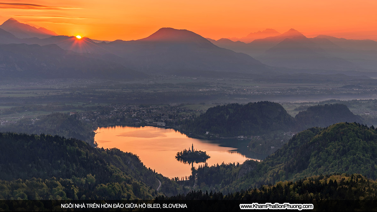 Ngôi nhà trên hòn đảo giữa hồ Bled, Slovenia | Khám Phá Bốn Phương