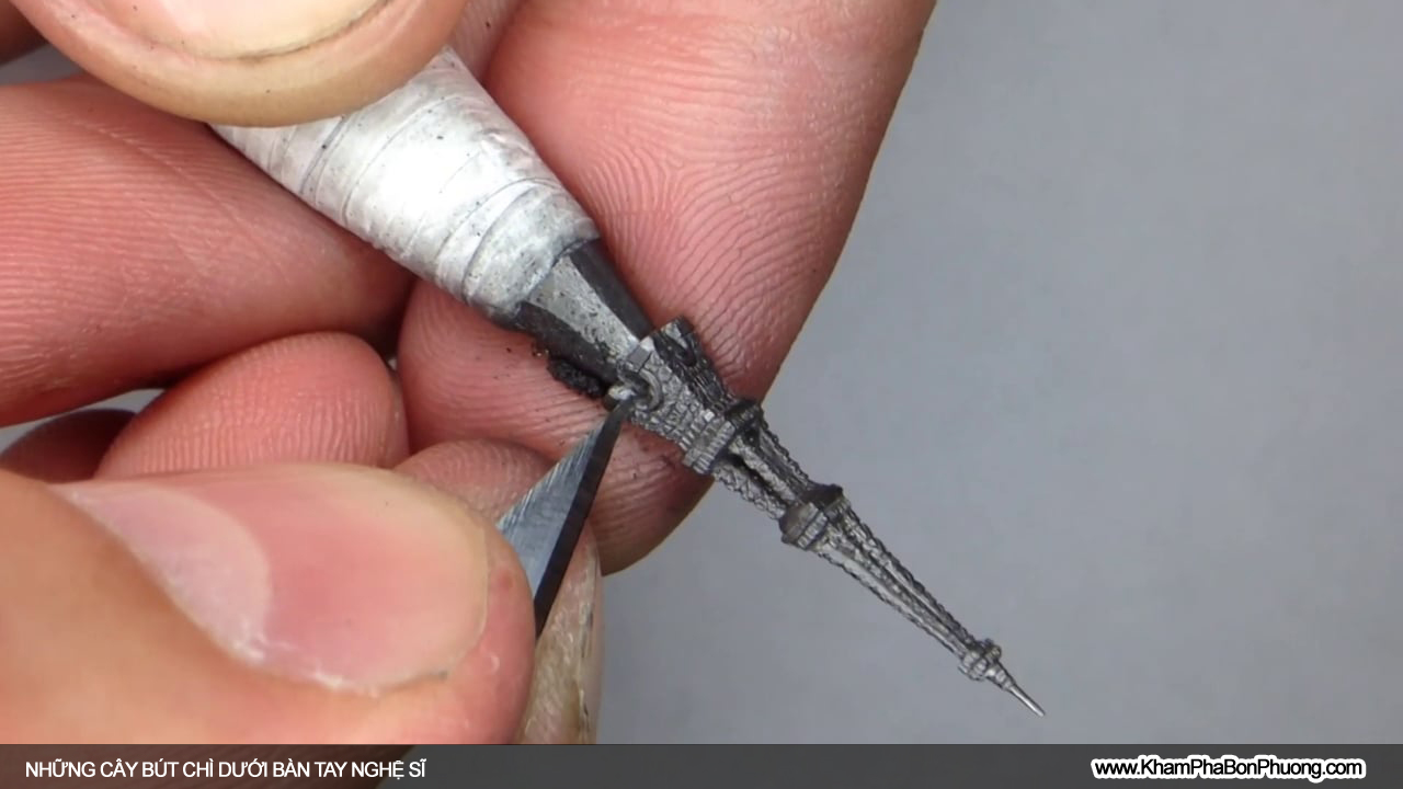 Nghệ thuật điêu khắc từ cây bút chì | Khám Phá Bốn Phương