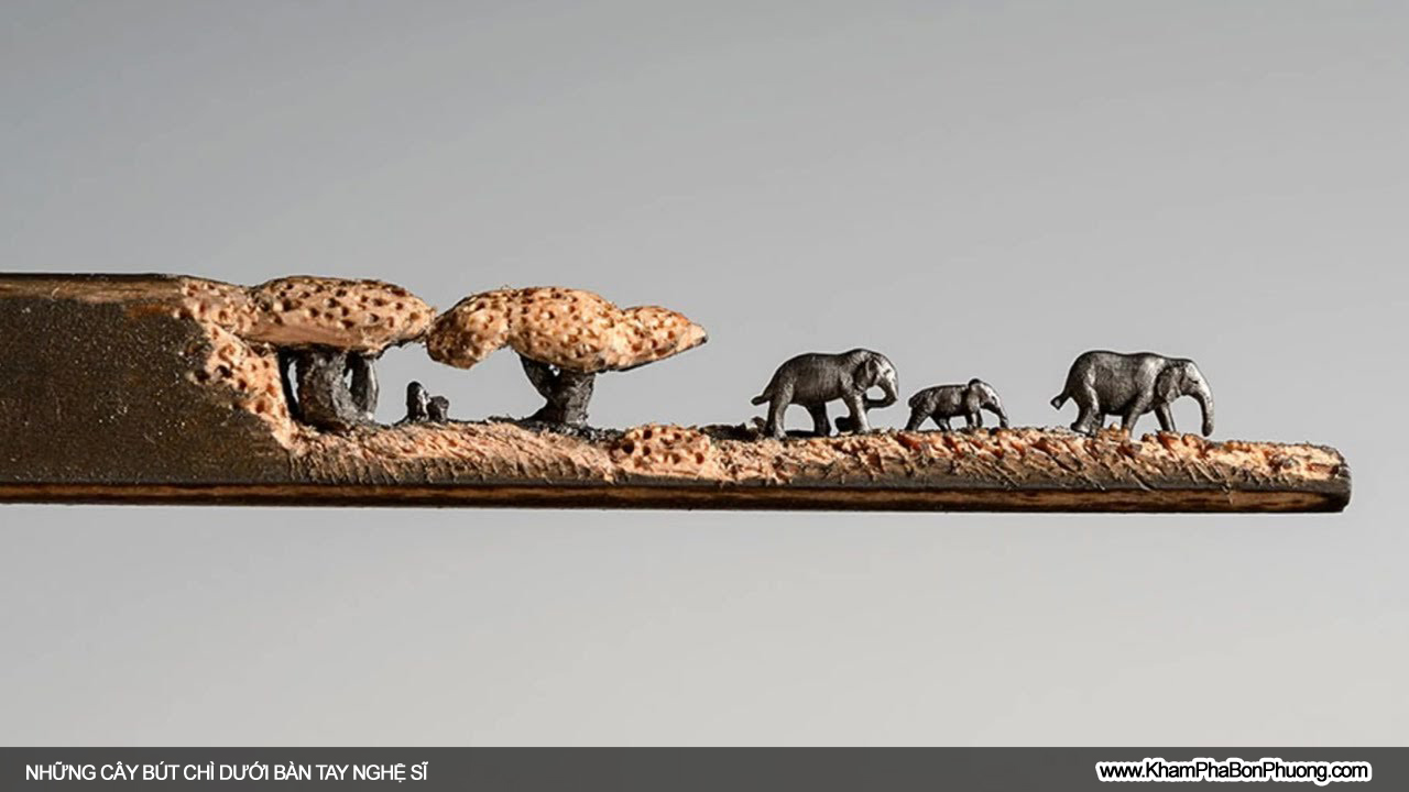 Nghệ thuật điêu khắc từ cây bút chì | Khám Phá Bốn Phương