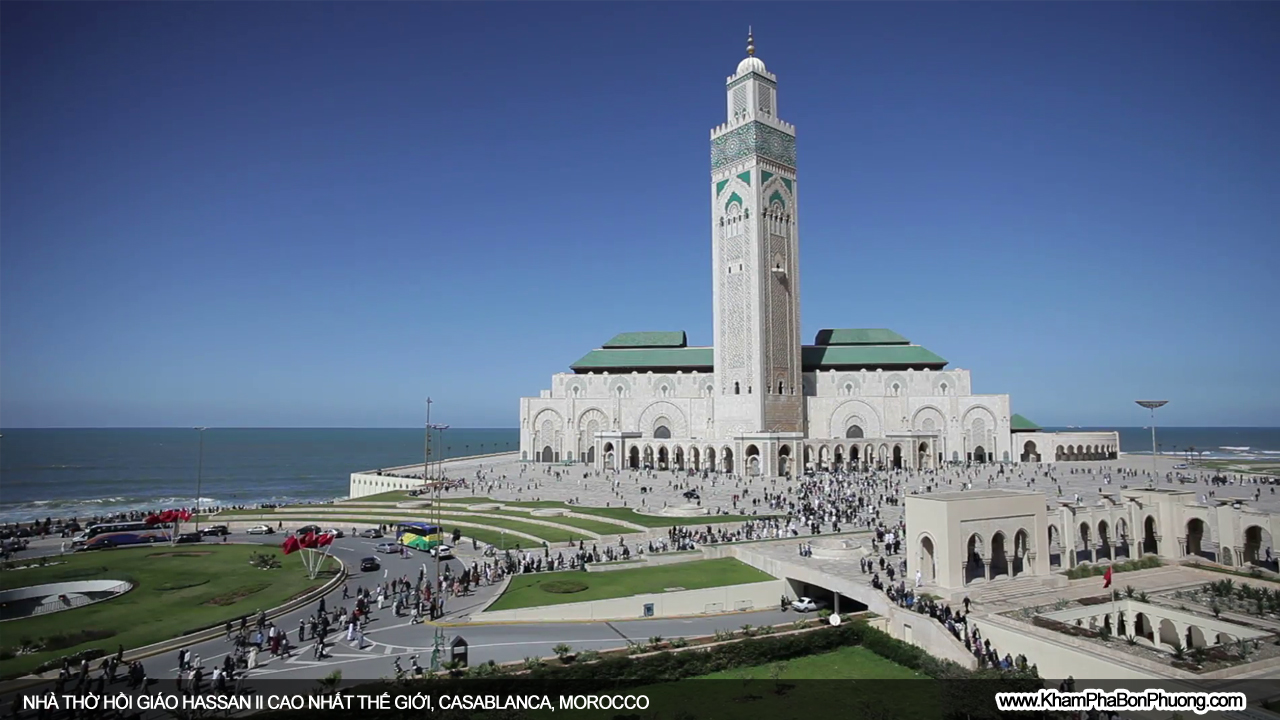 Khám phá nhà thờ Hồi giáo Hassan II cao nhất thế giới, Casablanca, Morocco | Khám Phá Bốn Phương