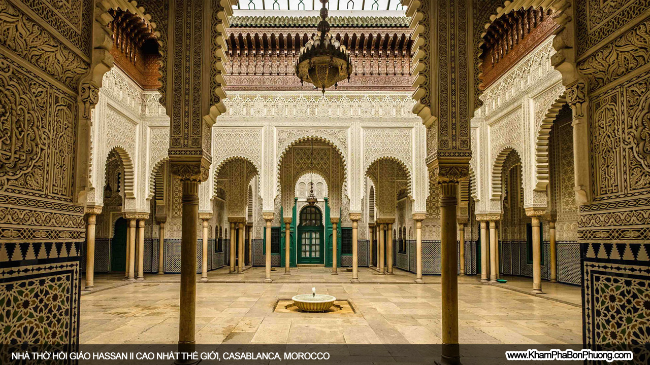 Khám phá nhà thờ Hồi giáo Hassan II cao nhất thế giới, Casablanca, Morocco | Khám Phá Bốn Phương