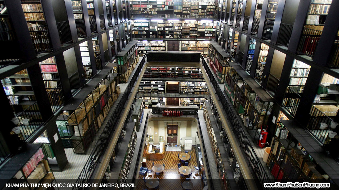 Thư viện quốc gia tại Rio De Janeiro, Brazil | Khám Phá Bốn Phương